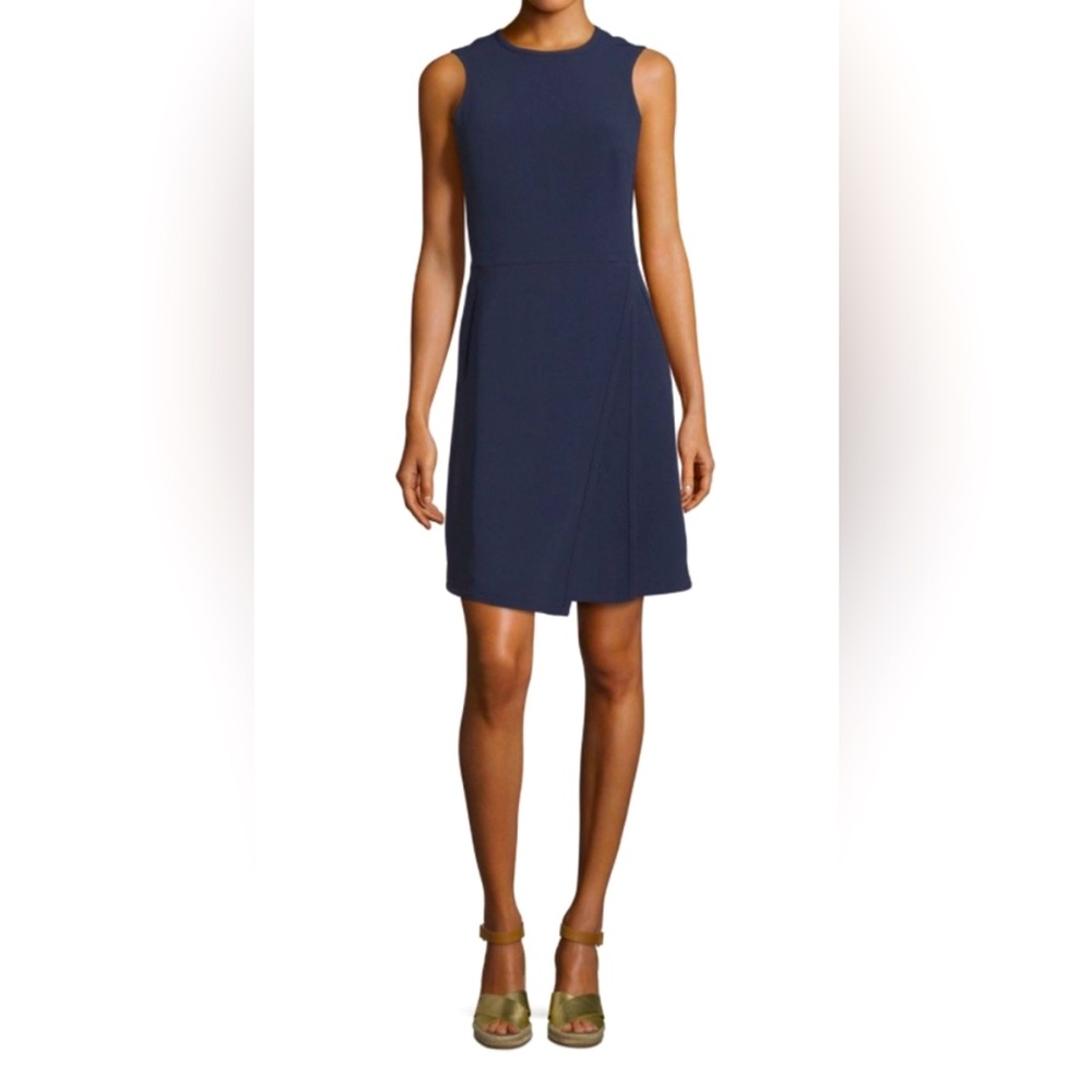 Tory Burch Navy Erin SLVLS Crepe Dress - Size 4
